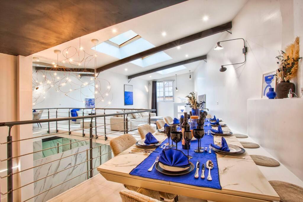 Deauville Luxury Blue Loft - Sauna And Inside Pool Трувиль-сюр-Мер Экстерьер фото